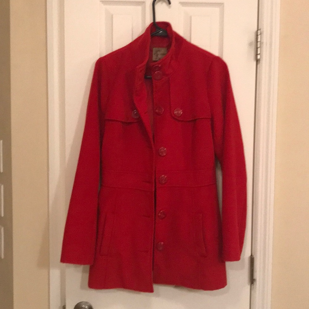 Red Peacoat